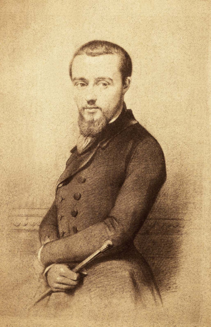 Pieter Frans van Kerckhoven, ca. 1855. (Collectie Stad Antwerpen, Letterenhuis, tglhph11681)