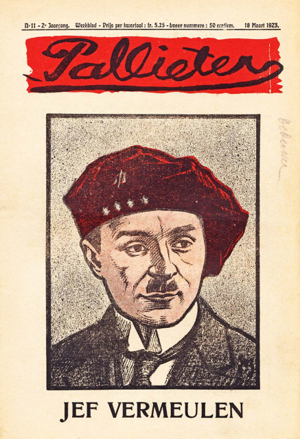 Jozef Vermeulen op de omslag van Pallieter, 4 november 1923. (ADVN, VY400)