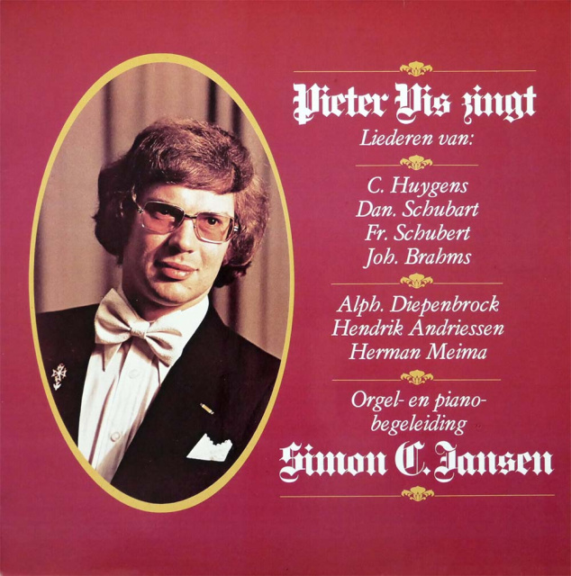 Pieter Vis zingt', LP-hoes, 1977.