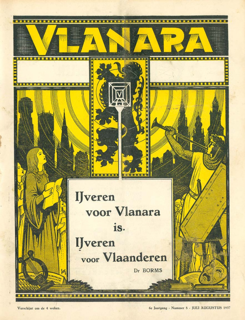 Omslag van Vlanara, jg. 7, 1937, nr. 8. (ADVN, VFB271)