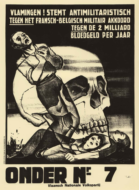 Affiche van de Vlaamsch Nationale Volkspartij voor de parlementsverkiezingen van 1932.