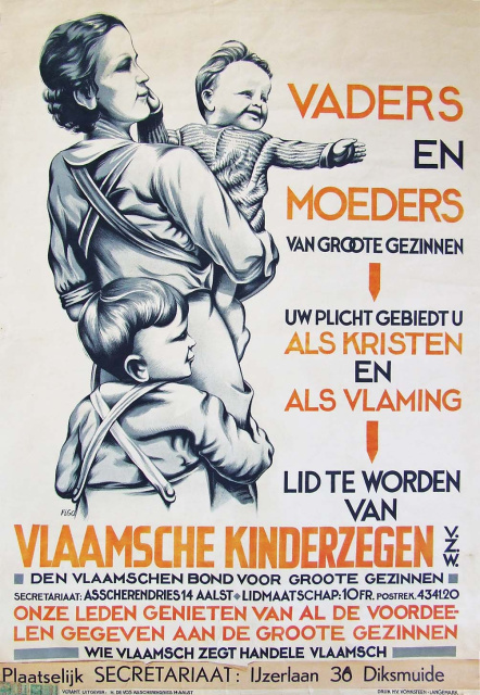 Affiche ter promotie van Vlaamsche Kinderzegen, s.d. (ADVN)