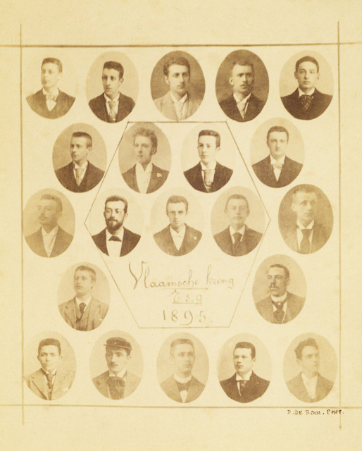 Portrettengalerij van de Vlaamsche Kring, 1895. (Collectie Stad Antwerpen, Letterenhuis, tglhph33787)