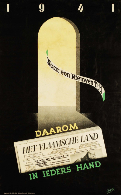 Affiche ter promotie van Het Vlaamsche Land, 1941. (ADVN, VAFC27)