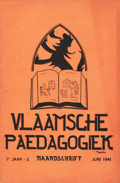 Omslag van Vlaamsche Paedagogiek, jg 1, 1941, nr. 2. (ADVN, VY2384)