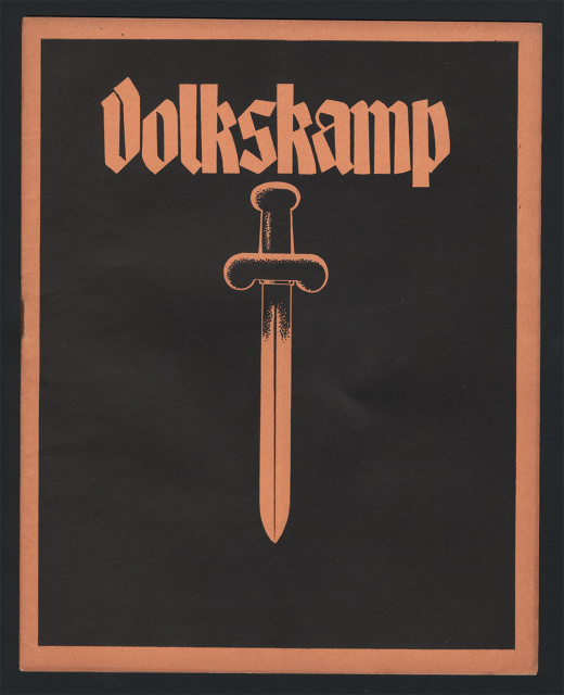Omslag van Volkskamp, jg. 6, 1942, nr. 4. (ADVN, VY110) 