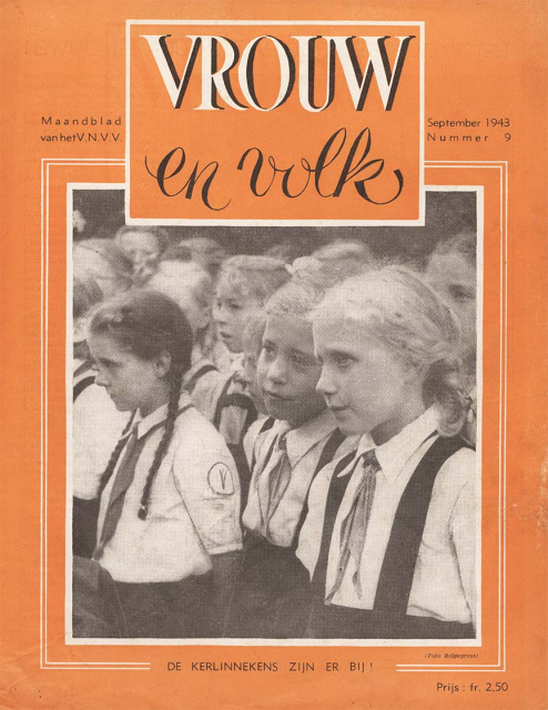 Omslag van Vrouw en Volk, 1943 nr 9. (ADVN, VY226)