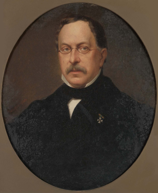 Portret van Jan J.F. Wap, s.d. Geschilderd door C.A. Sangster. (Literatuurmuseum, Den Haag)