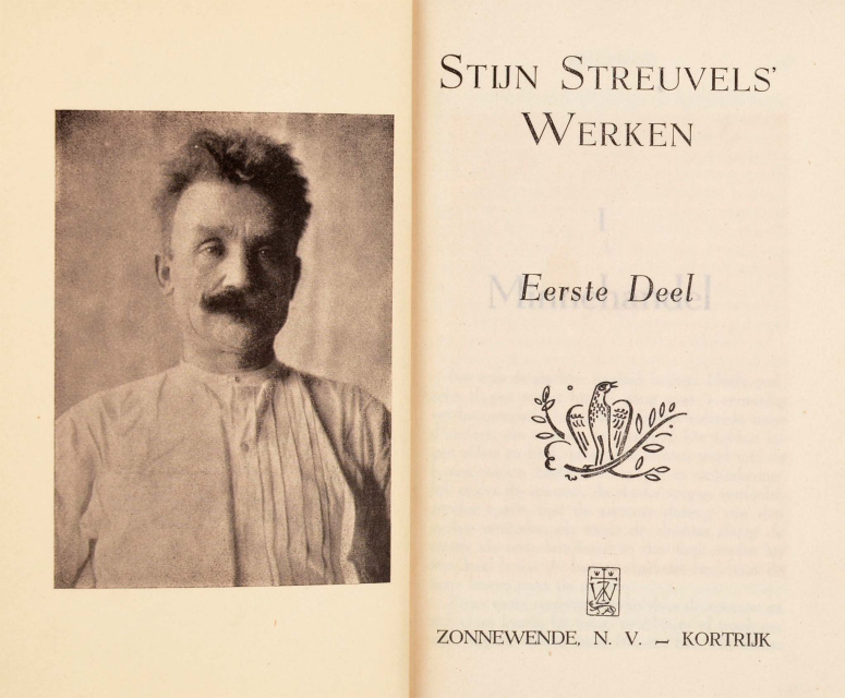 Titelpagina van Stijn Streuvels' Werken, uitgegeven door Zonnewende.