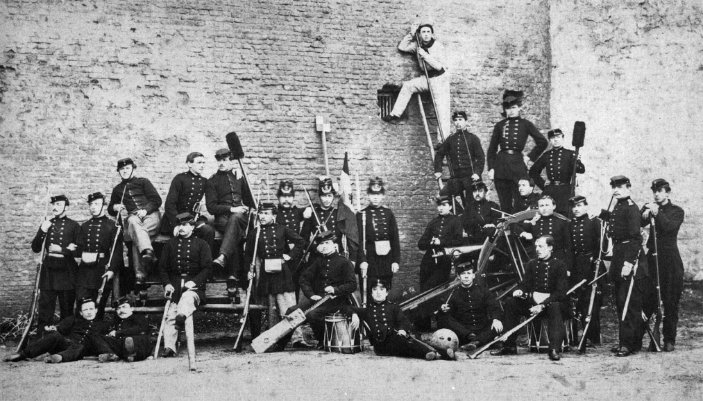 Leerling-officieren van de Koninklijk Militaire School, s.d. (Koninklijk Legermuseum)