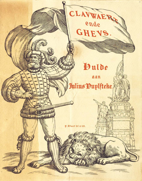 Binnen de liberale partij werd een Vlaamsgezinde vleugel gestimuleerd onder het motto 'Klauwaard en Geus', met als belangrijkste figuur Julius Vuylsteke. (Liberas)