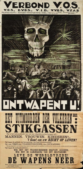 Affiche van het Verbond der Vlaamse Oud-Strijders (VOS), s.d. Ontwerp Frans Spuybroek. (ADVN, VAFC29)