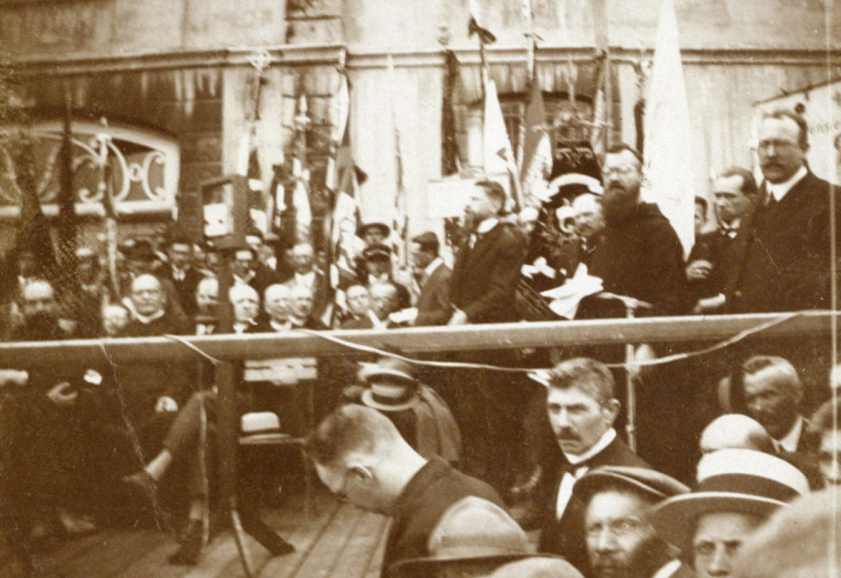 Toespraak van Frans van Cauwelaert op het congres van de Katholieke Vlaamsche Landsbond in Hasselt, 15-16 mei 1921. (Collectie Stad Antwerpen, Letterenhuis, tglhph387)