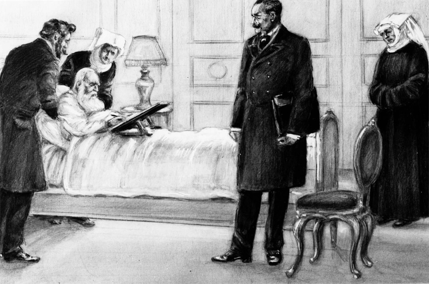 Drie dagen voor zijn overlijden tekende koning Leopold II de wet die het lotelingensysteem verving door de dienstplicht. (Koninklijke Vereniging Dynastie en Cultureel Erfgoed)