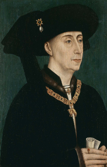 <p><em>Filips de Goede</em> (ca. 1450), door Rogier van der Weyden. (Musea Brugge)</p>