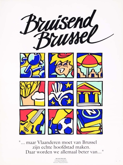 <p>Affichecampagne van de Vlaamse Executieve (de voorloper van het Vlaams Parlement), ca. 1995. (ADVN, VAFB474)</p>