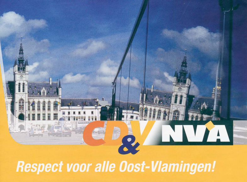 Verkiezingsaffiche van het kartel CD&V–N-VA voor de provincieraadsverkiezingen van 2006. Het kartel boekte een bescheiden winst. Bij de volgende provinciale verkiezingen zou de N-VA afzonderlijk opkomen en electoraal doorbreken. (ADVN, DA617/4)