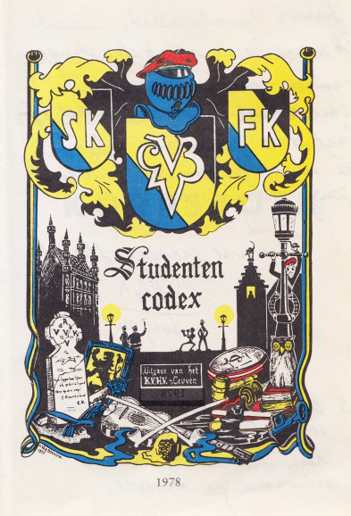 Onder meer door codexen opnieuw uit te geven en de studentenpetten en linten terug in te voeren trachtte het Katholiek Vlaams Hoogstudentenverbond vanaf het einde van de jaren 1970 verdwenen studentikoze gebruiken nieuw leven in te blazen. (ADVN, ARBO195/14)