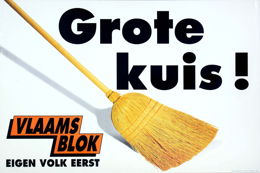 Affiche van het Vlaams Blok voor de gemeenteraadsverkiezingen van 1994. (ADVN, VAFB275)