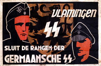 Oproep om aan te sluiten bij de Germaansche-SS Vlaanderen. (CegeSoma/Rijksarchief, 274127)
