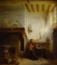 Theodoor van Ryswyck in zijn interieur, geschilderd door Louis-Antoine Carolus, 1843. (Collectie Stad Antwerepn, tglhpa381)