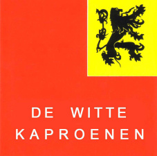 De vlag en het logo van De Witte Kaproenen. (Collectie Marc Vincké)