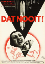 Affiche van het VOS, 11 november 1936. Ontwerp Jean Carlu. (ADVN, VAFCS9)