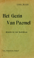 Boekuitgave van het toneelstuk [i]Het gezin van Paemel[/i], 1903.