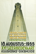 "Verschaeve De Gruyter Van de Perre Herdenking" tijdens de zestiende IJzerbedevaart, Diksmuide, 18 augustus 1935. (Collectie Stad Antwerpen, Letterenhuis, tglhps3444)
