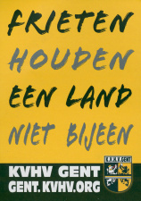 Zelfklever van het KVHV-Gent, 2011. (ADVN, VVOY73)