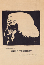 Portret van Hugo Verriest, oorspronkelijk uitgegeven in de reeks Tien Vlaamsche Koppen, 1922. (ADVN, VY400)