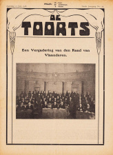 Omslag van het activistische blad De Toorts, 22 juli 1918. (ADVN, VY553)