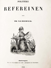 Titelblad van Theodoor van Ryswyck, Politieke refereinen, 1844. (Universiteitsbibliotheek Antwerpen)