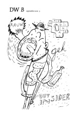 Omslag van DWB, september 2021, nr. 3, ontworpen door Maarten Otten. (DWB)