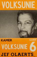 Verkiezingsaffiche van Jozef Olaerts, ca. 1971. (ADVN, VAFA511)