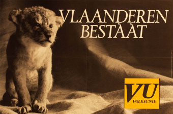 Affiche van de Volksunie (VU) voor het partijcongres van 27 oktober 1990. ADVN, VAFA288)