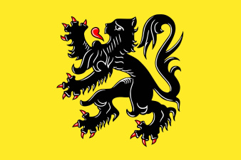 Officiële vlag van de Vlaamse Gemeenschap. (Wikimedia Commons)