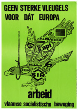 Affiche van Arbeid-VSB (Vlaamse Sociale Beweging), 1977. (Amsab-ISG, af005369)