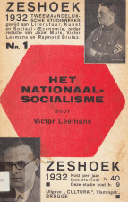 Omslag van het tijdschrift Zeshoek. Victor Leemans onderhield sinds de jaren 1920 intense contacten met Duitsland en was een van de belangrijkste propagandisten van rechtse Duitse denkers in Vlaanderen. (ADVN, VB1750)