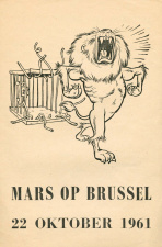 Mars op Brussel, 22 oktober 1961. (ADVN)