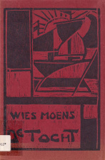 Wies Moens, De Tocht, 1921. Omslagontwerp Prosper de Troyer. (ADVN, VBRB3912)