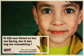 In 2005 counterde Spirit het als racistisch beoordeelde 70-puntenplan van het Vlaams Blok met een eigen 70-puntenplan waarin de multiculturele samenleving als uitgangspunt werd genomen. (ADVN, VAFA2796)