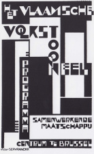 Programmaboekje van het Vlaamsche Volkstooneel, ca. 1925 (uit: Michel De Ghelderode en het Vlaamsche Volkstooneel, 1926-1932, 1998. (ADVN, VBRB7766)