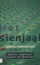 Omslag van Maurits Coppieters en Norbert de Batselier, Het sienjaal: radicaal-democratisch project, 1996. (ADVN, VB12011)