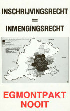 Oproep tot verzet tegen het Egmontpact, ca. 1977. (ADVN, VAFA429)