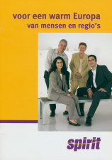 Verkiezingsdrukwerk van Spirit voor de Europese verkiezingen van 2004, met onder anderen Bert Anciaux en Nelly Maes. (ADVN, DA380/18)