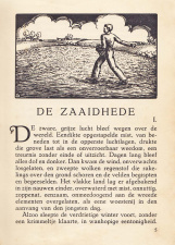 Pagina uit De Vlaschaard (1907) van Stijn Streuvels. (ADVN, VB16332)