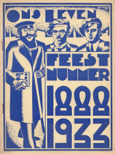 Omslag van Ons Leven. Feestnummer 1888-1933. (ADVN, VY1633)