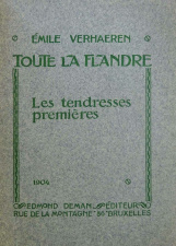 Omslag van de dichtbundel Toute la Flandre - Les tendresses premières, 1904.