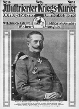 Moritz von Bissingen op de omslag van Illustrierter Kriegs-Kurier, 1915, nr. 10. (Stadsarchief Brussel)
 